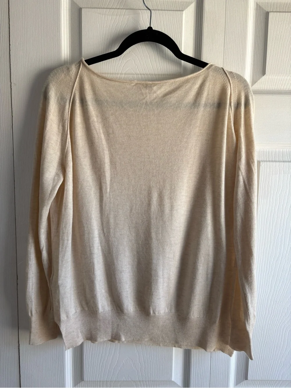 Joie Oatmeal Beige Lightweight Pullover Sweater Wool Blend‎ S Preppy Career Thin